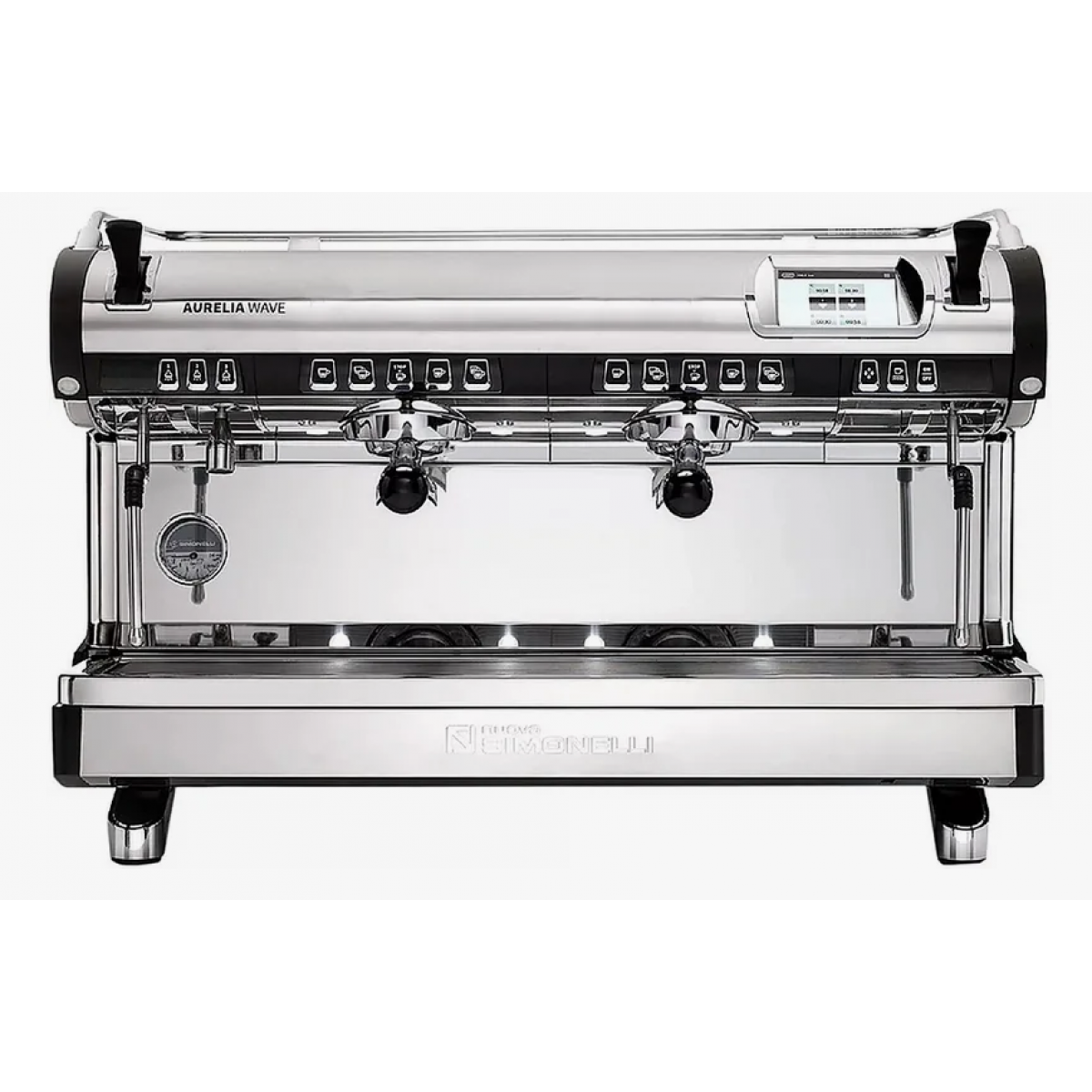 Кофемашина рожковая автоматическая Nuova Simonelli Aurelia Wave 2Gr V 220V black+high groups+LED