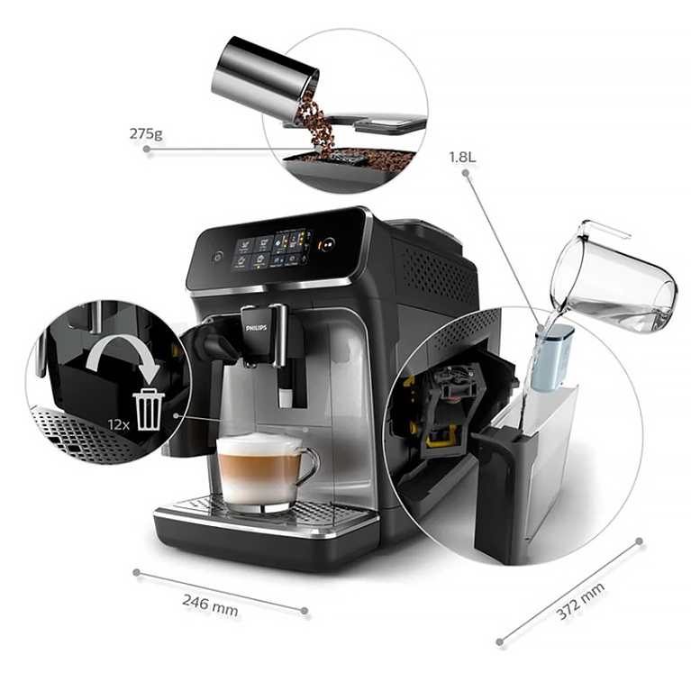 Кофемашина Philips EP2236/40 Series 2200 LatteGo